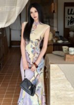 Modern Cheongsam Dresses Chinese Printed Qipao