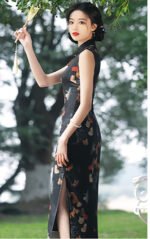 Cheongsam New Arrival Simple Butterfly Valley Style Qipao