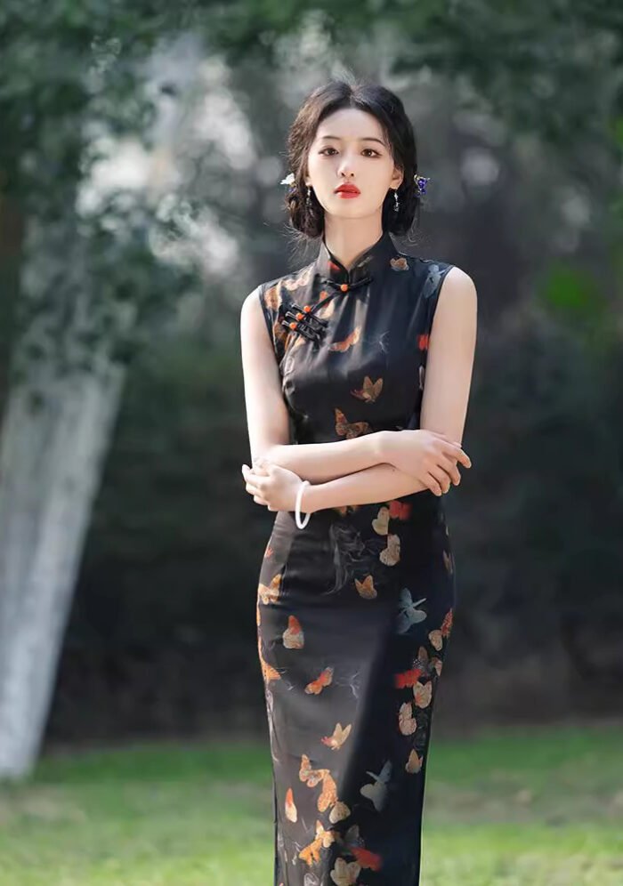 Cheongsam New Arrival Simple Butterfly Valley Style Qipao