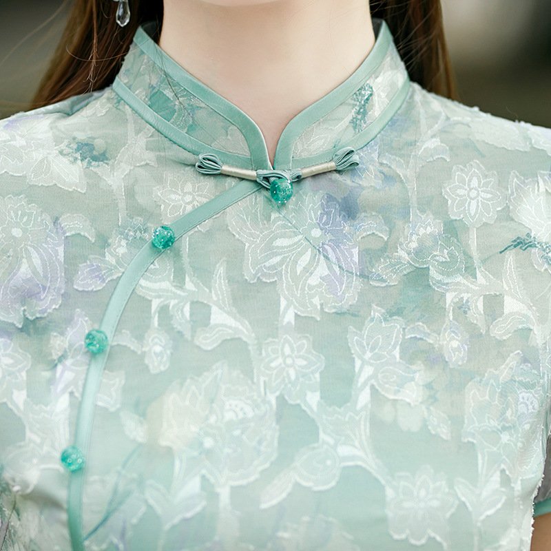 Elegant Cheongsam Dress Timeless Oriental Charm