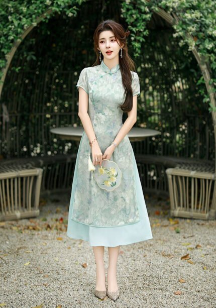 Elegant Cheongsam Dress Timeless Oriental Charm