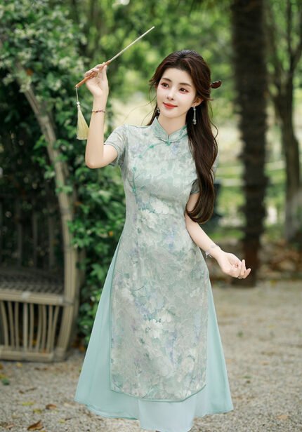Elegant Cheongsam Dress Timeless Oriental Charm