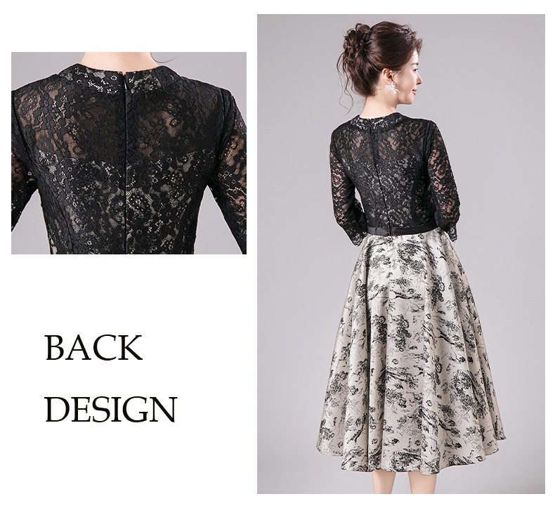 Elegant Chic Lace Top & Floral Print Women's Outfit