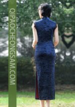 Elegant Vintage Silk Velvet Cheongsam Timeless Oriental Charm