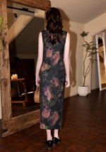 sleeveless classic black qipao dress