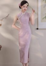 New Arrival Chinese Style Satin Cheongsam