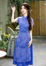New Arrival Chinese Style Satin Cheongsam