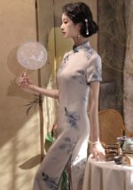 Simple Fresh Qipao Dress Chinese Styles Dresses