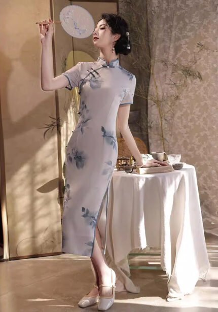 Simple Fresh Qipao Dress Chinese Styles Dresses
