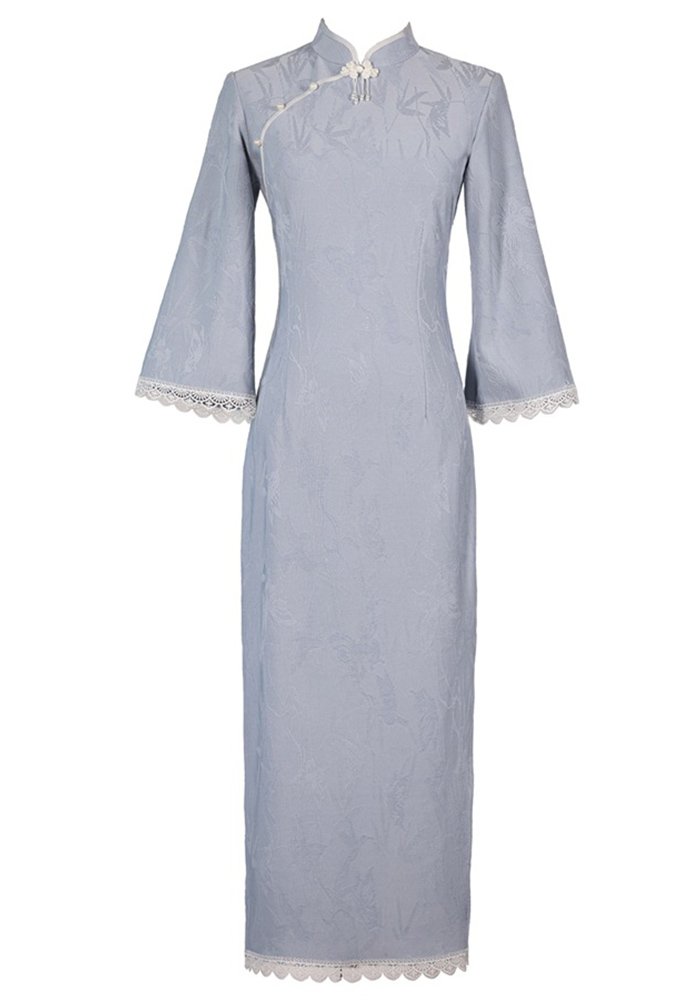 autumn-and-winter-new-elegant-retro-new-chinese-cheongsam-dress (7) Autumn and Winter New Elegant Retro New Chinese Cheongsam Dress