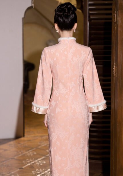 Fall Winter Neo-Chinese Style Qipao Elegant Vintage Cheongsam Dress​