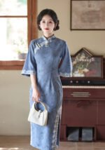 Large Sleeve Qipao 2025 Autumn and Winter Daily Cheongsam Dress