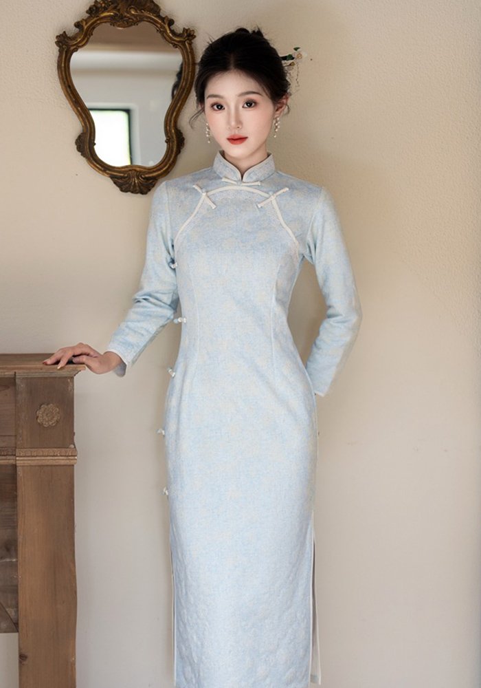 spring-and-autumn-new-slimming-new-chinese-cheongsam (1) Spring and Autumn new slimming new Chinese cheongsam