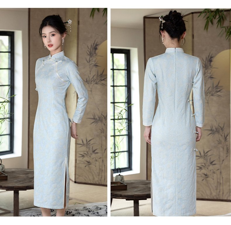 Spring and Autumn new slimming new Chinese cheongsam