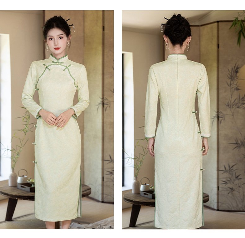 Spring and Autumn new slimming new Chinese cheongsam