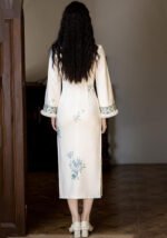 Vintage Elegance Women's Floral Brocade Cheongsam with Faux Fur Cuffs