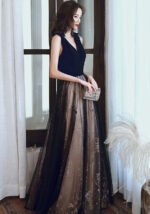 Evening Gown Women's Banquet V-neck Lace Dress