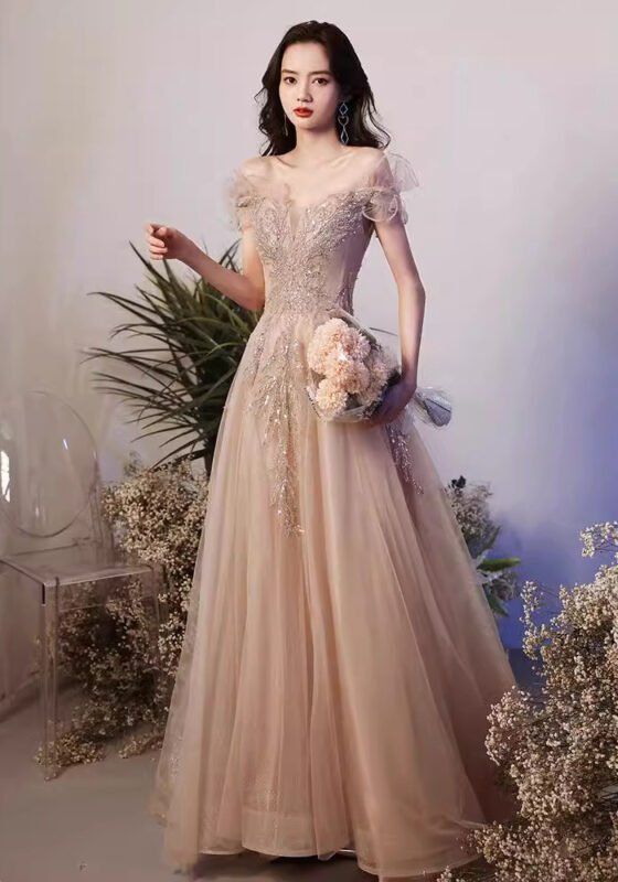 Evening Dress Women's Banquet Elegant Sparkling Evening Gown