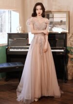 Evening Dress Women's Banquet Elegant Sparkling Evening Gown