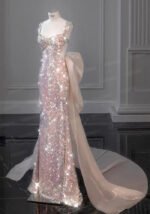 Evening Gown New Sequin Bridesmaid Dress for Wedding & Banquet