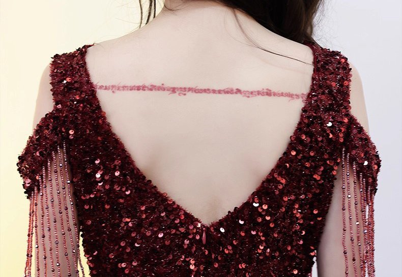 Women's Luxury Sequin Evening Gown Perfect for Banquets Parties Dresses