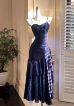 Elegant Royal Blue Spaghetti Strap Prom Dress Mermaid Evening Gown