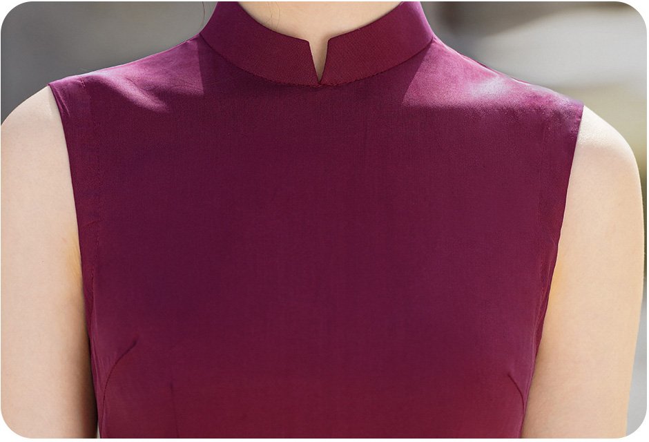 2026 New Elegant Burgundy Cheongsam Dress